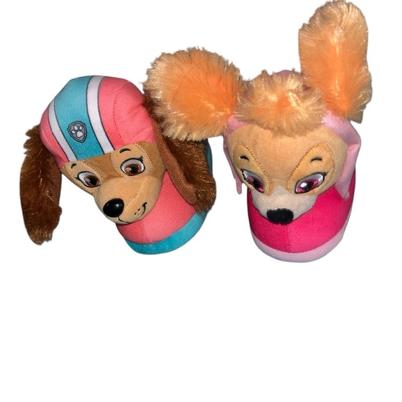 Paw Patrol Toddler Slippers Size 7/8 – Skye & Liberty Plush Slip-Ons - Picture 1 of 4
